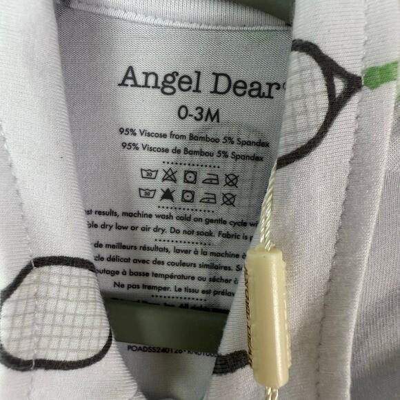 Angel Dear Baby Bamboo Romper 0-3M Tennis Rackets Print Short Sleeve‎ - Picture 3 of 5